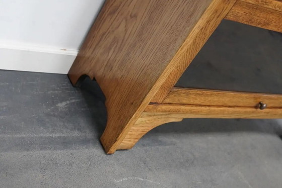 Image 1 of Duitse eiken boekenkast met schuifdeuren in de stijl van Globe Wernicke, ca. jaren 1930