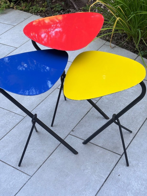 Image 1 of Mesas nido Michel Buffet Homenaje a Calder "Nudo" modelo 1950 - Diseño modernista francés