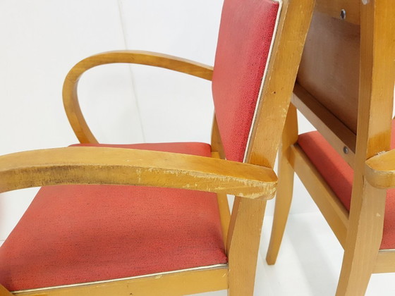 Image 1 of PAAR VINTAGE FRANSE BRIDGE FAUTEUILS JAREN 50 ROCKABILLY JAREN 50 1950