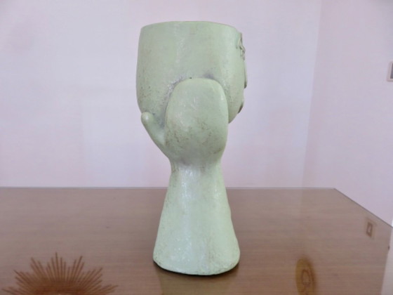 Image 1 of Large anthropomorphic vase made of fiberglass, 80-90