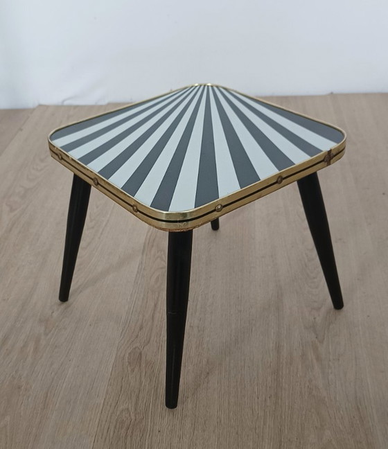 Table d'appoint des années 1950 – PGH Akti Klingenthal ., Tables d'appoint, Metal, Plastic (photo 5 of 8)