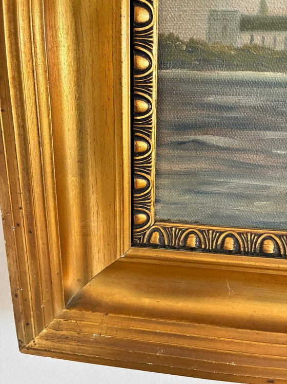 Vintage Signed Sailing Ship Seascape Oil Painting – Paintings & Drawings, Canvas (photo 6 of 13)