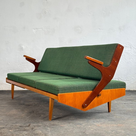 Image 1 of Mid-Century Convertible Sofa by Opp Drevovyroba, 1970s