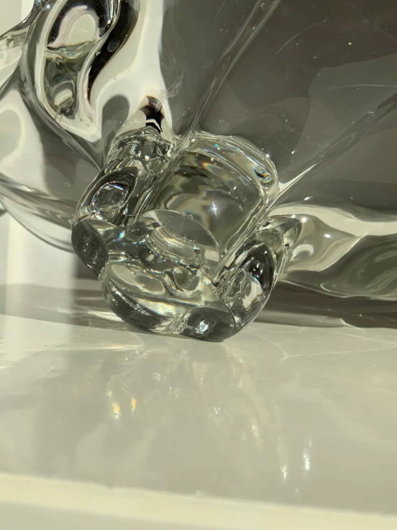 Image 1 of XXL-Skulpturschale aus Muranoglas – „Muschelelement“ – 2,3 kg – 1970er Jahre