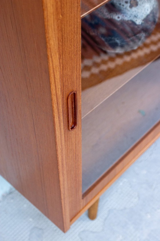 Image 1 of Vintage teakhouten vitrinekast, dressoir, ladekast, Hundevad Deens