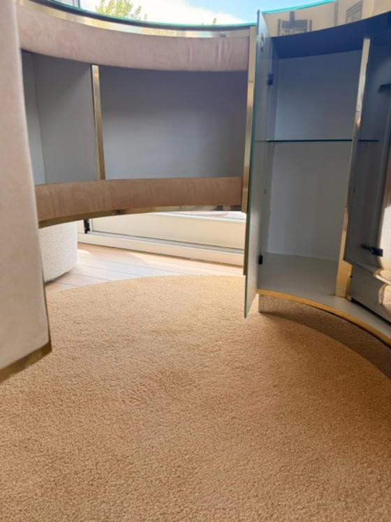 Image 1 of Een unieke & zeldzame originele ronde instap bar van Willy Rizzo