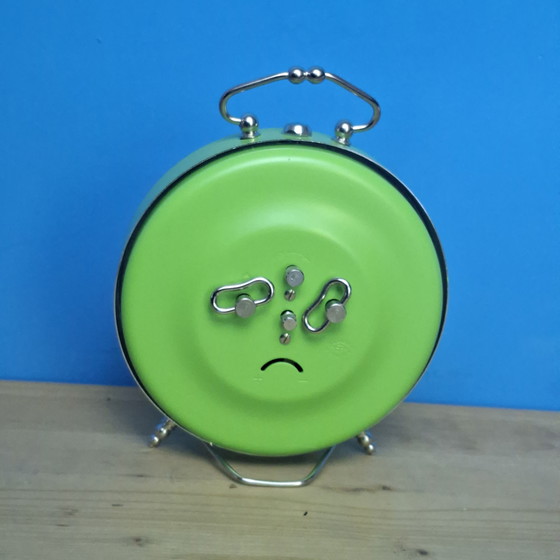 Image 1 of Bayard Mid Century Green Alarm Clock