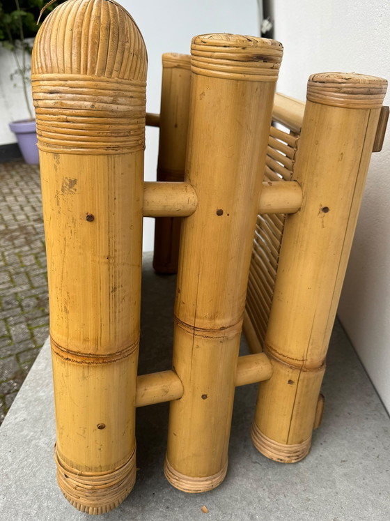 Vintage Bamboe Salontafel – Rattan, Bamboo (photo 10 of 11)