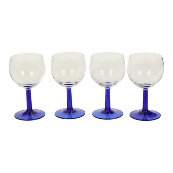 Image 1 of Juego de copas de vino Arcoroc azules