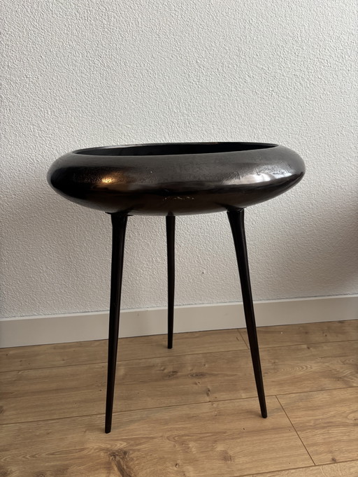 Tavolino Riverdale 55 cm nero o cromato/argento