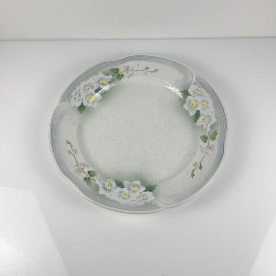 Image 1 of Art Nouveau round platter KG Lunéville, "Apple Tree" model, 1900-1930