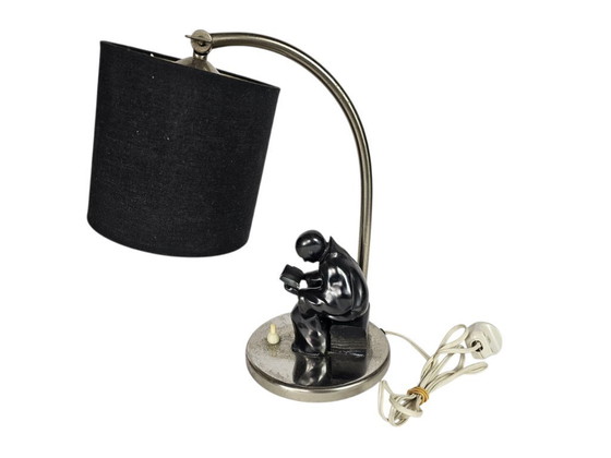 Image 1 of Lampada Art Déco - 'Luce da lettura' - Vintage - Metallo - Anni '30