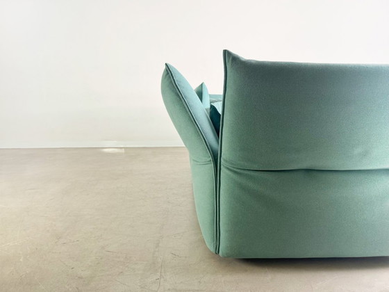 Image 1 of Original Vitra Mariposa three seater sofa turquoise design couch office