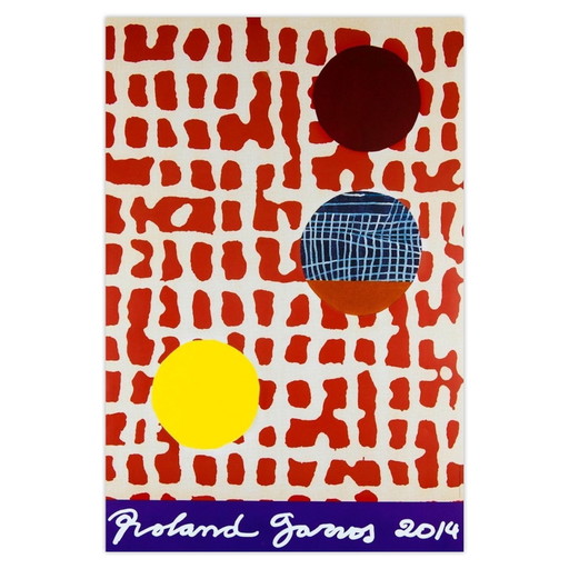 Affiches officielles ROLAND-GARROS 2014 - Juan Uslé Poster 2014