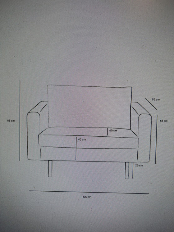 Image 1 of Sissy-boy velluto Loveseat okergeel 