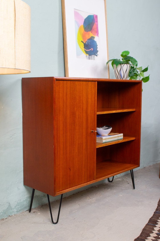 Image 1 of Vintage teak chest of drawers, bookcase, sideboard, cabinet, mid-century modern