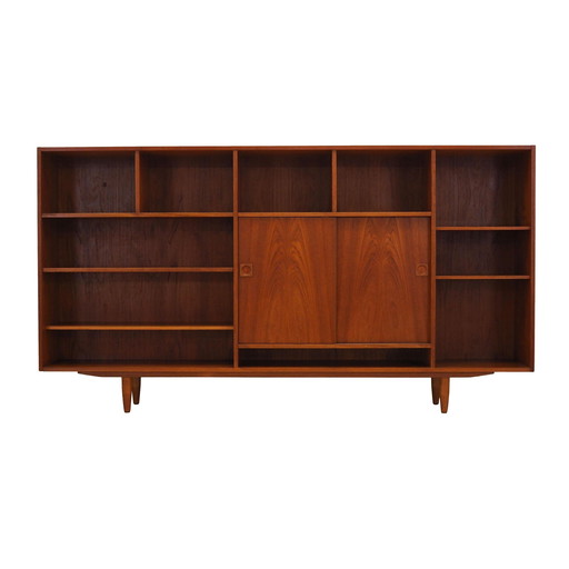 Teak bookcase, Danish design, 1970s, production: Denmark