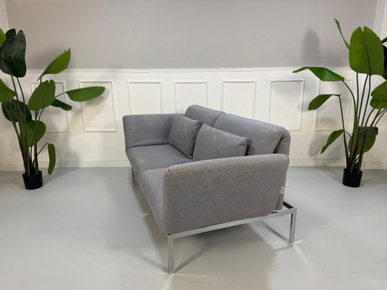 Image 1 of Brühl Roro Designer Stoff Grau Sofa Schlafsofa Liege Daybed