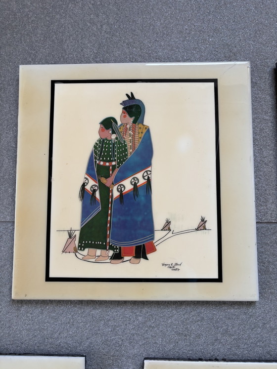 7 ceramic art tiles – Wall decoration (photo 3 of 15)