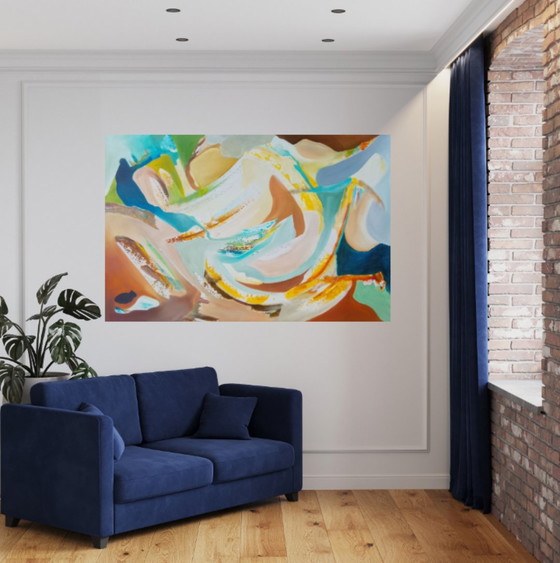 Acrylic painting #earth 150x100cm – joart, Paintings & Drawings, Canvas (photo 7 of 15)