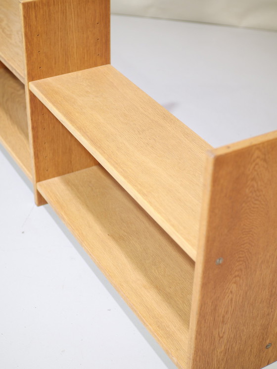 Image 1 of Eiken Wandsysteem Wandplanken Deens Vintage