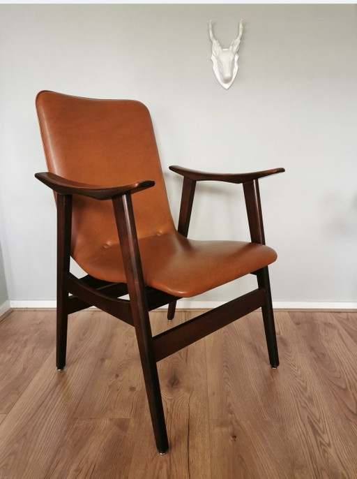 Poltrona vintage della metà del secolo Louis van Teeffelen