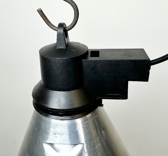Image 1 of Small Industrial French Aluminium Pendant Lamp, 1960s