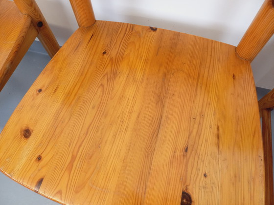 Image 1 of Suite von 4 Sesseln im Stil von Rainer Daumiller aus Kiefer aus den 60er 70er Jahren