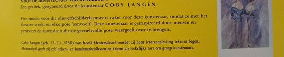 Ingelijste Zeefdruk Van Coby Langen – Schilderijen & Tekeningen, Aluminium, Glass (photo 2 of 6)