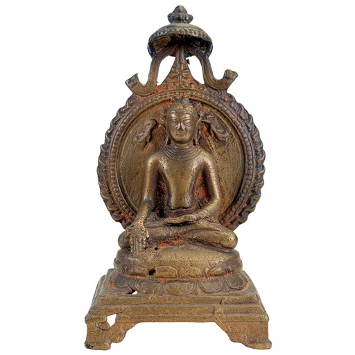 Buda Ratnasambhava indio – Siglo XIX – Renacimiento Pala – 15 cm