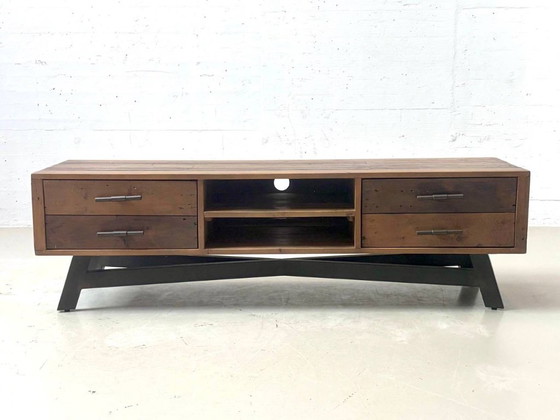 TV-meubel TAMATI, gemaakt van massief grenenhout, 2010 – tv-meubelen, Wood, Vintage (photo 7 of 14)