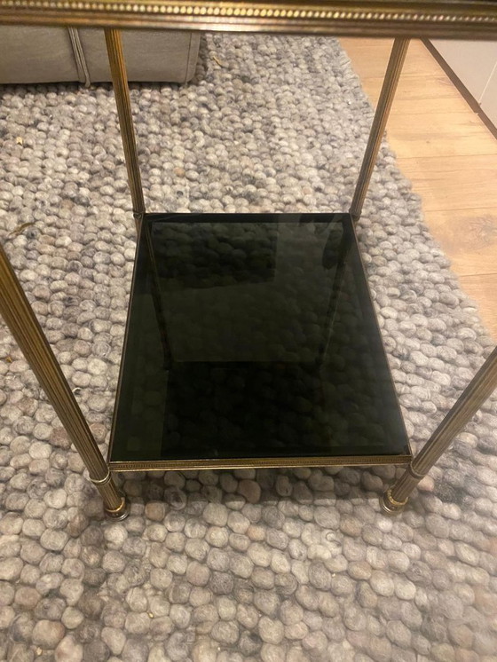 Image 1 of Table d'Appoint Bronze Style Maison Baguès Vintage 