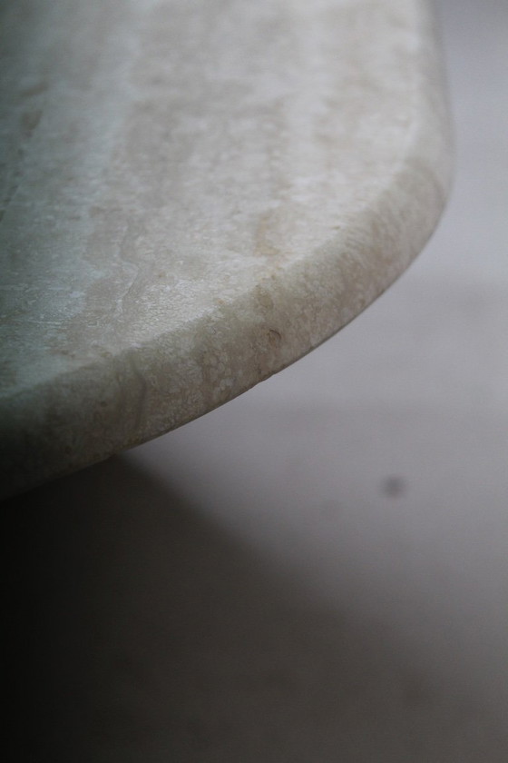 Image 1 of table basse vintage en travertin naturel