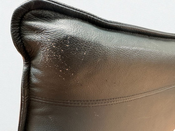 Image 1 of Kebe Design-Sessel - blaues Leder, 1980er Jahre