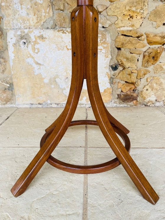 Image 1 of Appendiabiti in piedi, vintage, di metà secolo, in legno di Bentwood di Baumann, anni '60
