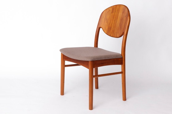 Image 1 of Juego de 6 sillas de comedor danesas de teca - Korup Stolefabrik - 1970s Mid-Century Modern