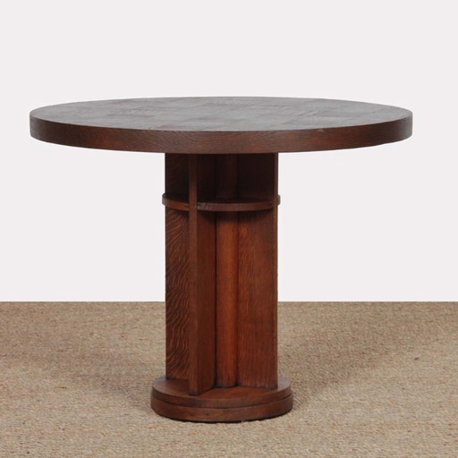 Vintage oak coffee table from the 1950s