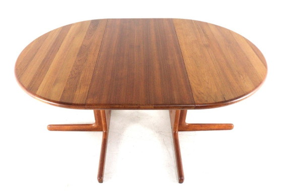Danish 2x extendable solid teak dining table vintage – Wood (photo 12 of 15)