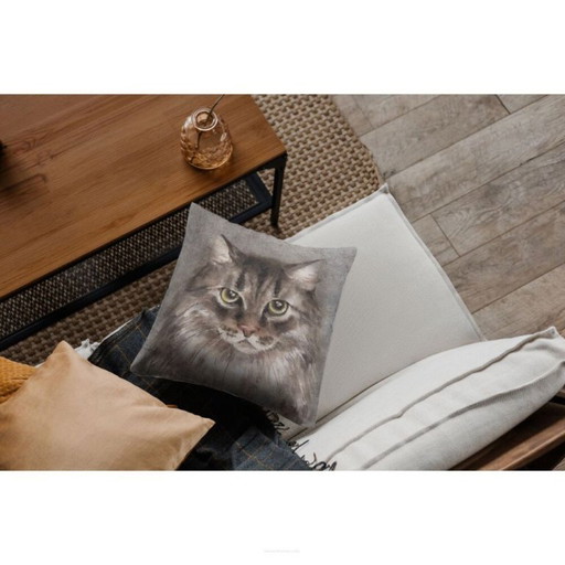 2 Decorative Cushions 40x40 In Velour Model Sulk