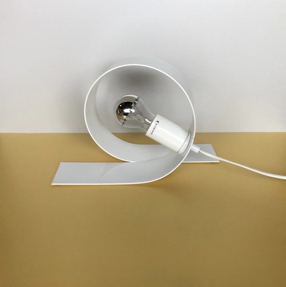 Image 1 of Massive - Made in Belgium - Looping lamp - table lamp - white lacquered - 90's