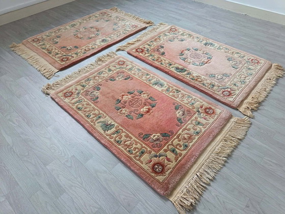 Image 1 of Set di tappeti cinesi da comodino fatti a mano