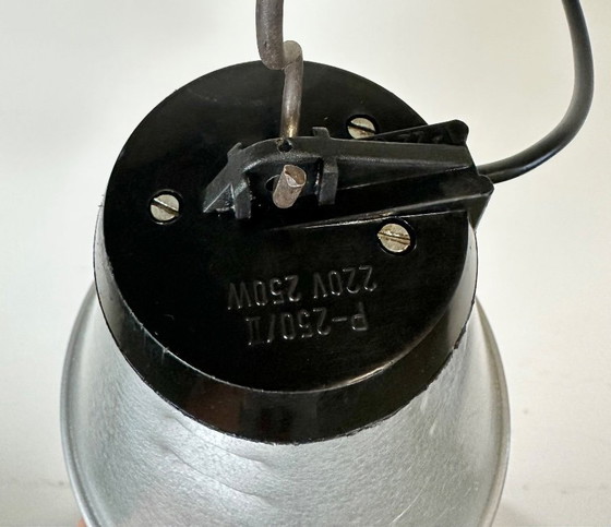 Image 1 of Graue industrielle Aluminium-Käfig-Pendelleuchte, 1970er Jahre