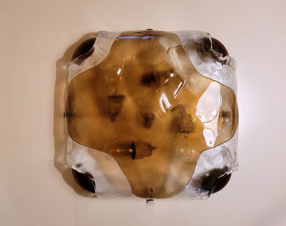 Image 1 of Gran lámpara de techo o de pared de cristal de Murano de Kaiser Leuchten