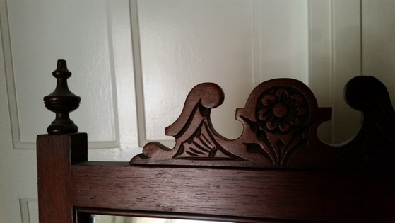 Comò Vittoriano con Specchio (English Dresser) – Tolette, Glass, Wood (photo 4 of 5)