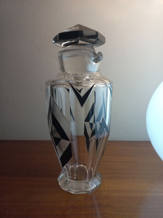 Decanter "Karl Palda" anni '30, Bicchieri e caraffe, Cristallo, Vetro, Nero (foto 3 di 8)