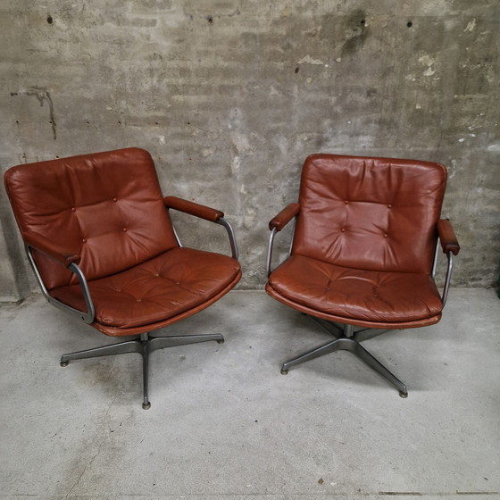 Image 1 of Artifort set of armchairs and swivel chair Geoffrey Harcourt