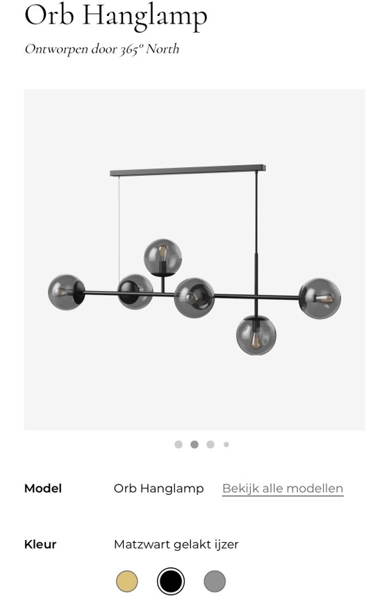 Bolia Orb Pendant lamp Black – Glass, Iron (photo 3 of 5)