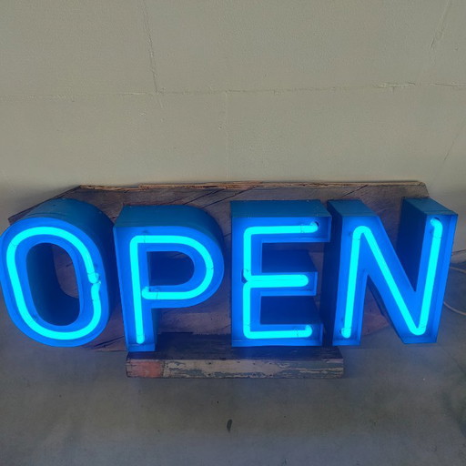 Vintage Neon Shopsign light advertising letters (complete set)
