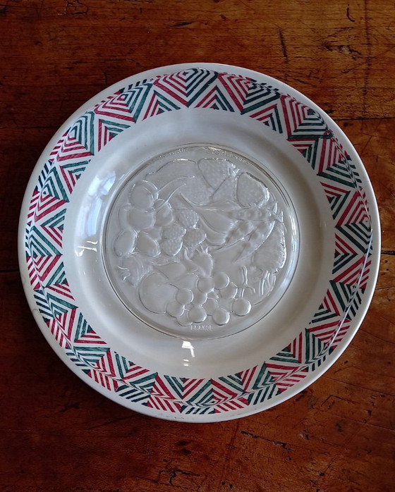 6 kleine achteckige Glasplatten Felix Potin La Parisienne – Félix Potin, Geschirr (photo 10 of 10)