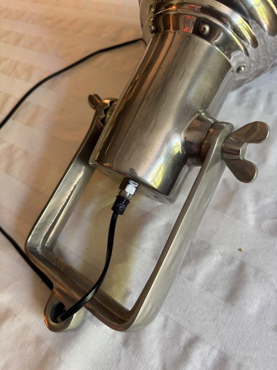 Aluminium industrial Nautical design pendant lamp Eichholtz, Metal, Glass, Silver, Industrieel (photo 5 of 15)